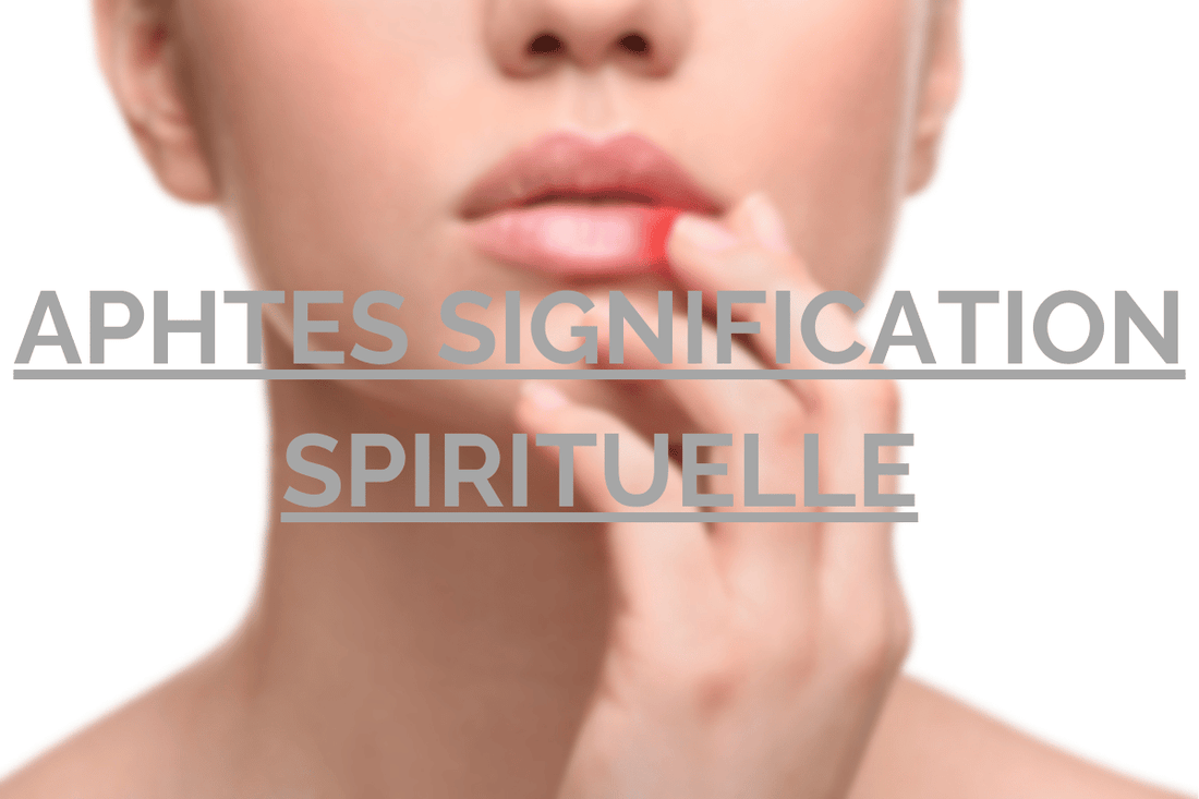 Femme avec un aphte
