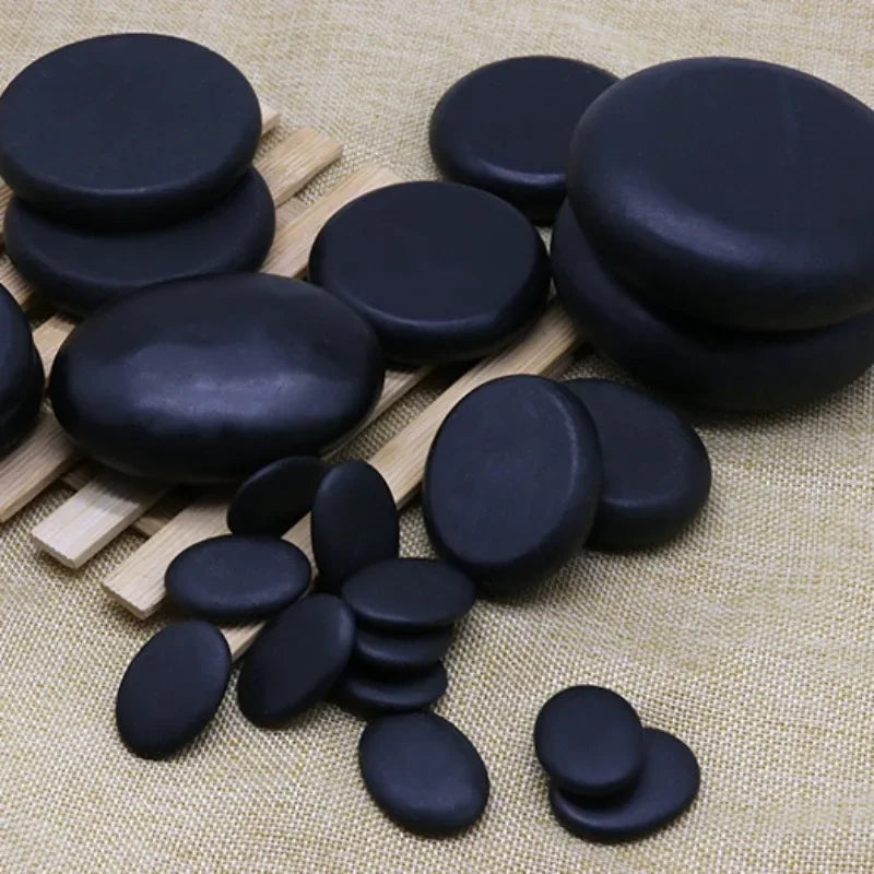 pierres chaudes différentes tailles