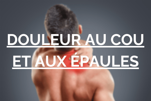 Homme ressentant une gêne au cou