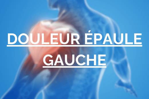 Schéma corps humain avec l'épaule gauche en rouge