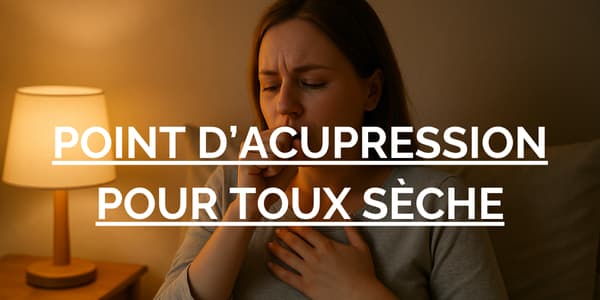 Femme allongée dans son lit, gênée par une toux sèche