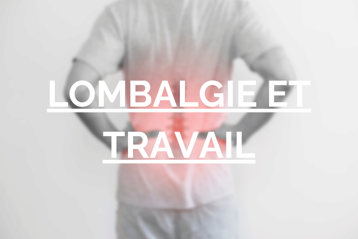 Homme souffrant d'une gêne au bas du dos