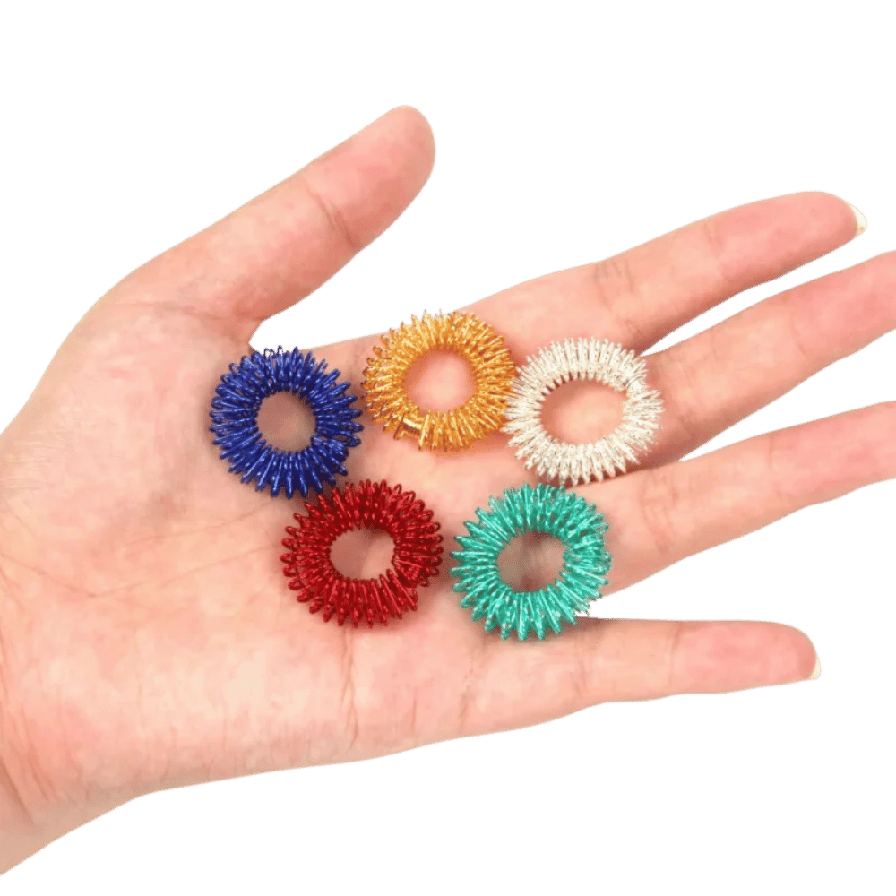 Bague Acupression - Lots de 5