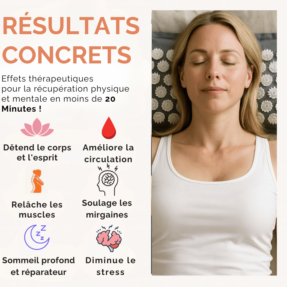 illustration des bénéfices d'acupression