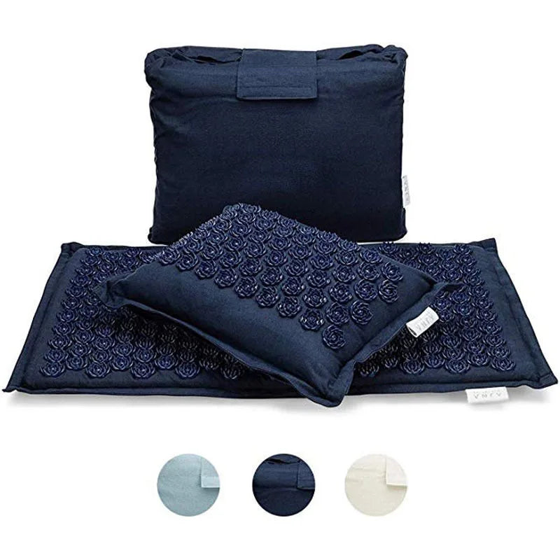 tapis acupression kit premium bleu Pétrole