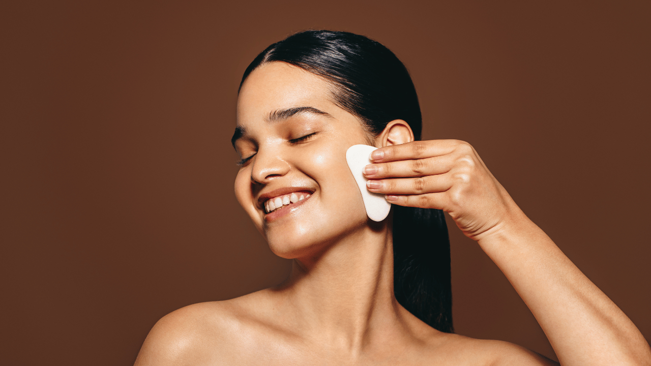 gua sha quartz rose drainage